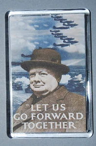 Zweiter Weltkrieg Magnet - Winston Churchill Zitat - 1939-45   - Bild 1 von 1
