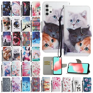 For Samsung Galaxy A32 5G PU Leather Magnetic Wallet Flip Card Phone Case Cover - Picture 1 of 48