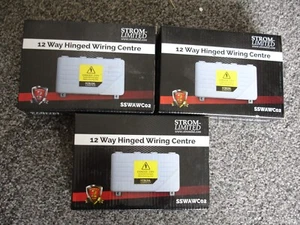 3 X Strom SSWAWC02 12 Way Hinged Wiring Centre - NEW BOXED- 3 PACKS - Picture 1 of 2