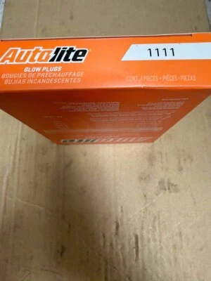 Caja de 4 - Bujía incandescente diésel Autolite 1111 para motores diésel Ford 95 - 03 Foto 1 de 2