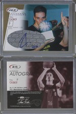 2001 Sage Auto Gold /80 Pau Gasol #A15 Rookie Auto RC HOF