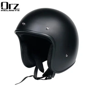 DOT Casco Jet Vintage Old Stile - Nero Opaco - Imagen 1 de 3