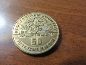 BSA 1960 50th Anniversary Coin,  Nickel Size    SQ2 - Picture 1 of 2