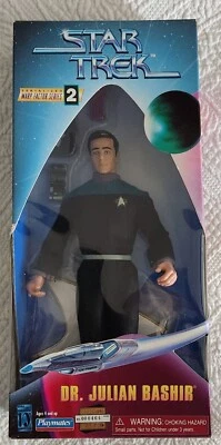 Star Trek Dr Julian Bashir   9"  Warp Factor Series 2 Playmates Toys Low #000464 - Image 1 of 4