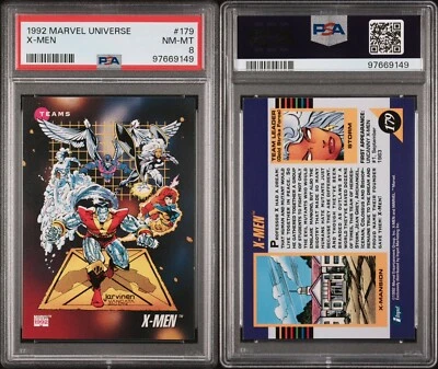 1992 Marvel Universe #179 X-MEN - PSA 8 - MCU - Image 1 of 3