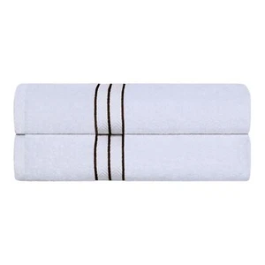 Turkish Cotton Solid Hotel Collection Modern Washcloth Face Hand Bath Towels Set - Picture 1 of 44