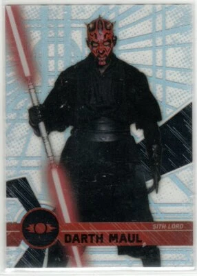 STAR WARS 2017 TOPPS HIGH TEK #38 DARTH MAUL FORM 1 PATTERN 1 DS TRENCH - Image 1 of 2