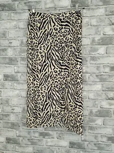 New Look Skirt Size 8 Wrap Animal Print Full Length  - Picture 1 of 5