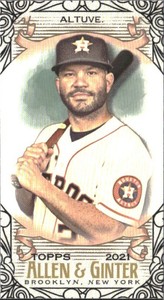 2021 Topps Allen and Ginter Mini Black Border #16 Jose Altuve