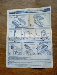 GI Joe 1988 Pulverizer Instruction Blueprints - Bild 1 von 2