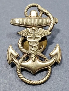 Marina Médica Sombrero Ancla Insignia Tornillo Espalda USN Pin Naval Insignia Cuerpoman Dispositivo - Imagen 1 de 3