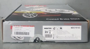 MINTEX COATED REAR BRAKE DISCS MDC1515C AUDI A3, TT, VW GOLF + SKODA OCTAVIA - Picture 1 of 1