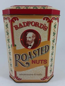 Radford's Roasted Nuts Collectible Tin Case Manufacturing Co. England 1982 - Picture 1 of 5