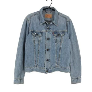 Vintage LEVI'S STRAUSS & CO Denim Trucker Jacket For Girls Size M - Picture 1 of 10