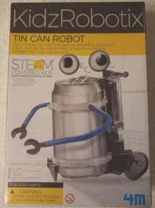 Tin Can Robot 4M Kidz Robotix Kit Educational Toy New - Picture 1 of 6