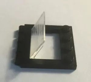 LEGO Black Hinged Rooftop Sunroof Moonroof with Clear Glass - Picture 1 of 2