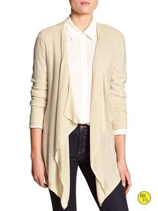 *BANANA REPUBLIC** DRAPIERTE CARDIGAN GR. M BEIGE - Bild 1 von 2