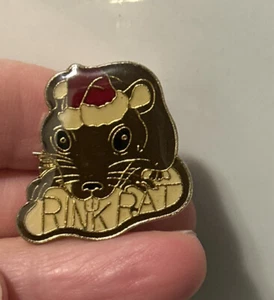 Vintage RINK RAT Hockey Pin Pinback - Picture 1 of 5