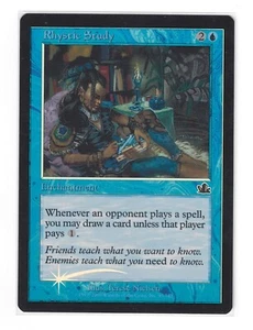1x Rhystic Study Prophecy Foil MTG SP++ to NM - Picture 1 of 2