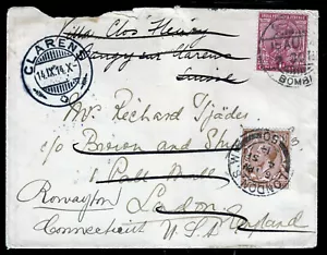 Brit. Indien 77 Brief Clarens n. London 14.9.14, Nachgebühr weiter n. Wien - Bild 1 von 2