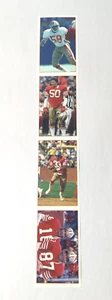 1984 SF 49'ers NFL UNCUT SHEET 4 CARD JOE MONTANA POLICE 7/11 MCGRUFF CRIME DOG - Bild 1 von 3