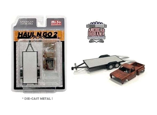 American Diorama 38378 Haul-N-Go set 2 Trailer & 1 pick-up body 1:64 limitiert - Bild 1 von 1