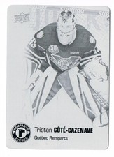 2019-20 Upper Deck CHL Printing Press Plate Black #119 Tristan Côté-Cazenave 1/1