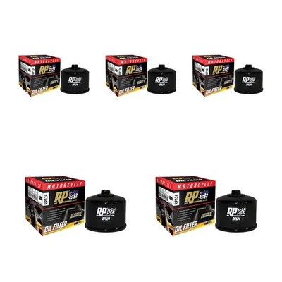 5 Pack RP Oil Filter for Kawasaki Ninja H2R Race/ZX1000Y 2018-2019 (W/Nut) — 第 1/2 张图片