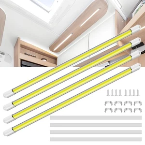 12V-85V COB LED Interior Light Bar COB Interior Light Strip 6000K ON/Off Switch - Picture 1 of 19