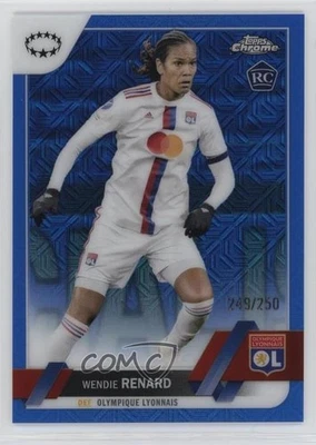 2022 Topps Chrome UEFA Women's Champions League /250 Wendie Renard #91 Rookie RC - Image 1 of 2