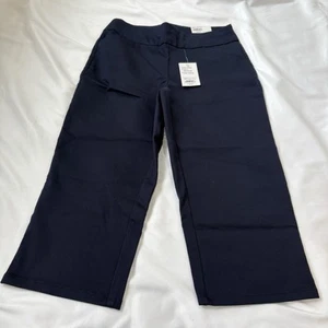 MUJER 4P Croft & Barrow PETITE STRETCH AZUL MARINO CAPRIS/PANTALONES RECORTADOS Nuevos con Etiquetas - Imagen 1 de 10