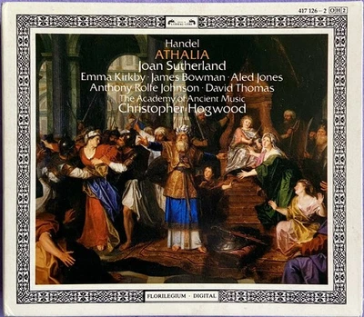 G. F. Handel: Athalia - Christopher Hogwood 2 CD Box Set 1986 L'Oiseau-Lyre Nice - Image 1 of 4