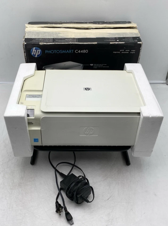 HP Photosmart C4480 All-In-One Inkjet Printer w/ POWER ADAPTER - FAST SHIPPING - Image 1 of 4