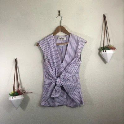 Blusa nudo sin mangas a rayas Diane von Furstenburg Foto 1 de 4