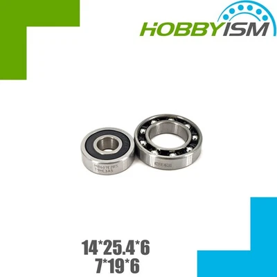 14x25.4x6   7x19x6 Novarossi OS Steel Ball ENGINE BEARING KIT - Image 1 of 4