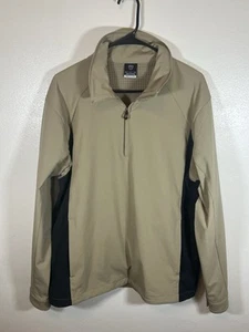 Nike Golf Pullover 1/4 Zip Windbreaker Men’s Size Large Beige Fit Storm - Picture 1 of 3
