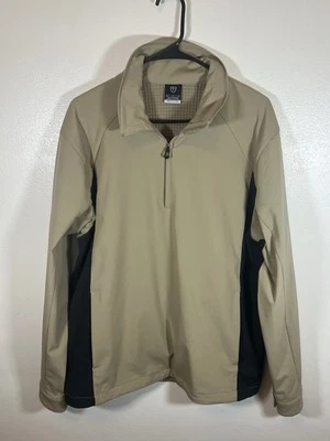 Nike Golf Pullover 1/4 Zip Windbreaker Men’s Size Large Beige Fit Storm - Image 1 of 3