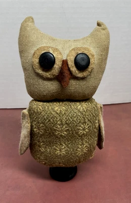 Owl Primitive Shelf Sitter Handmade Fall Rustic Farmhouse Décor OOAK - Image 1 of 4