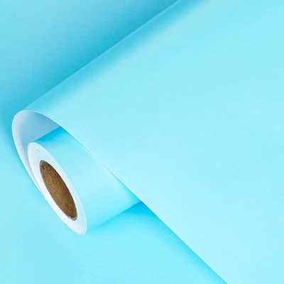 Lezakaa Blue Wrapping Paper Roll - Solid Colored Paper for Birthday, Valentine'S - Image 1 of 4