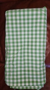 Edredón Pottery Barn Kids verde guinga completo/reina 100 % algodón orgánico - Imagen 1 de 8