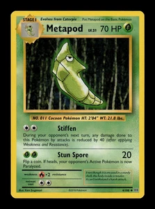 NM - Pokemon Metapod 4/108 XY Evolutions Uncommon - Picture 1 of 2