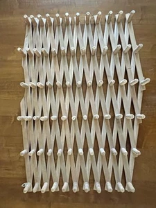 74 clavijas madera acordeón pared clavija estante tazas exhibición sombreros secado hierbas - Imagen 1 de 8