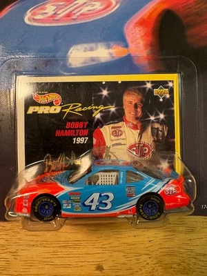 Bobby Hamilton #43 1997 Hot Wheels Pro Racing STP Pontiac NASCAR Diecast 1:64 - Image 1 of 3