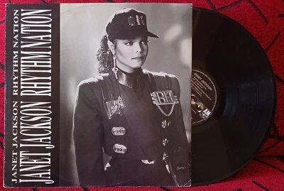 JANET JACKSON ** Rhythm Nation ** ORIGINAL 1989 GERMANY 6-TRACK 12" SINGLE - Image 1 of 4