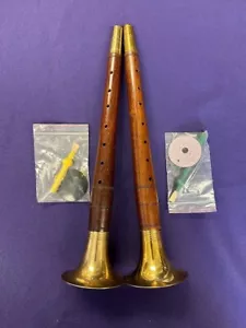 Suona Profi Konzertmeister Chinesische Oboe Dunkle Eiche Farbe Holz - Bild 1 von 2