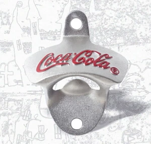 Coca Cola Metall Wandmontage Flaschenöffner Korkenzieher Wandöffner Bieröffner - Bild 1 von 6