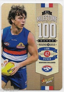 2014 Champions Milestone Game Foil (MG89) Liam PICKEN Western Bulldogs - Picture 1 of 1