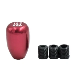 5-speed Red Manual Short Car Gear Shift Knob Stick Shifter Lever Cover Aluminum - Picture 1 of 6