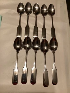 MSE - ZEHN (10) Platz/ovale Suppenlöffel-Martha Stewart, MFS10 Edelstahl Geige - Bild 1 von 24