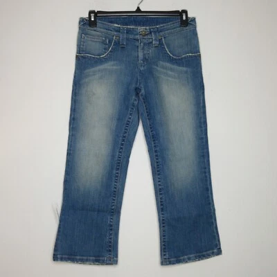 Женские винтажные выцветшие джинсы Bella Dahl со средней посадкой Capri 28 B9 - Изображение 1 из 4